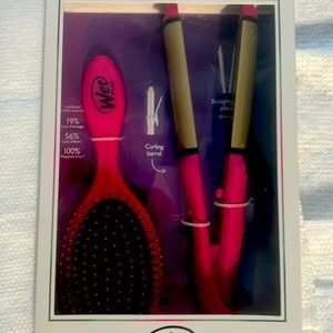 Wet brush set styling iron and hairbrush perfect for every day protect your hair
